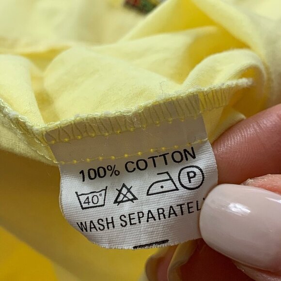 American Vintage Disney Mickey Mouse Yellow Kids Cotton Shirt - Picture 5 of 8